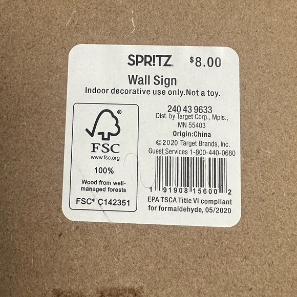 💥 $5 if Bundled Happy Harvest Sign with Silver Sparkle Edges SPRITZ Target NWT - Picture 9 of 11